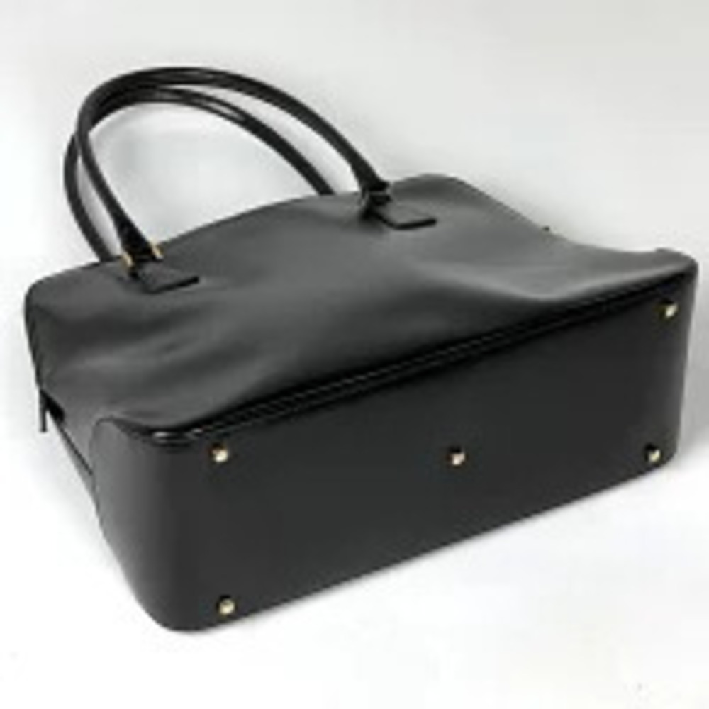 Salvatore Ferragamo 2way leather Shoulder black tote Bag Black